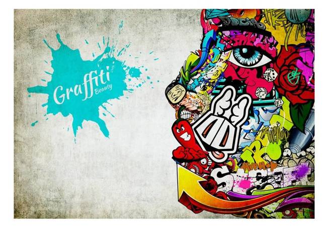 Fototapeta - Graffiti beauty